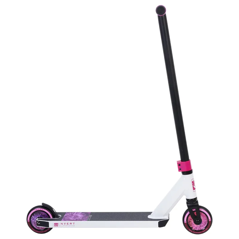 Invert Supreme 1-7-12 Stunt Scooter White/Black/Pink-3