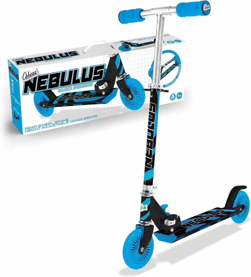 Nebulus Scooter - Black and Blue Folding Kids Scooter-1