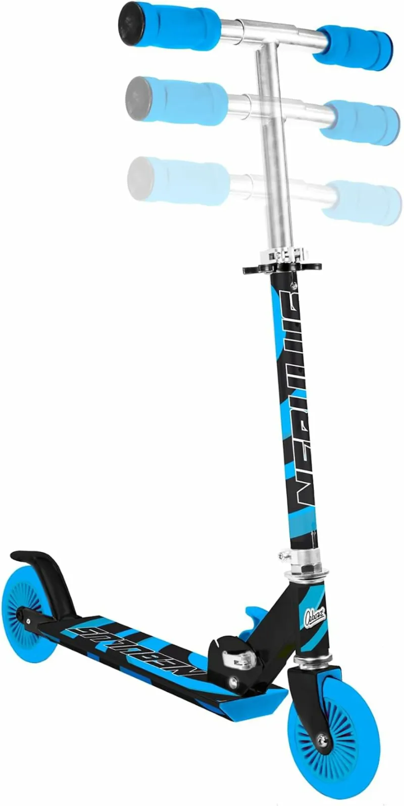 Nebulus Scooter - Black and Blue Folding Kids Scooter-2