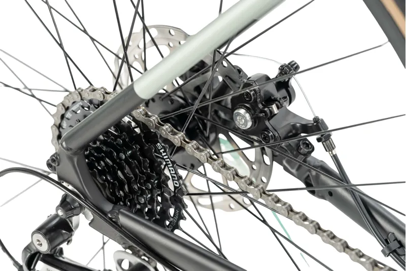 Ammaco Mineral 700c Gravel Bike Black/Green-8