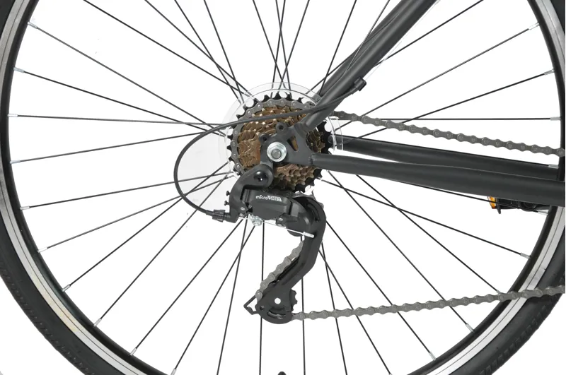 Professional Urban 700c Sports Hybrid Bike Black-3