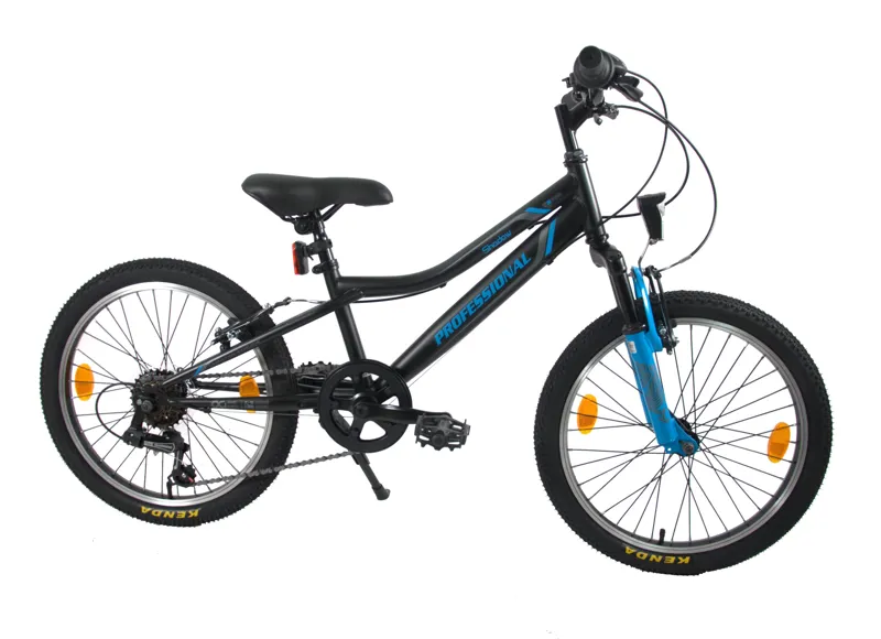 Professional Shadow 20 Inch Wheel Kids Bike Black/Blue-1