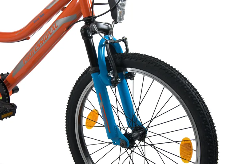 Professional Wave Rider 20 Inch Wheel Kids Bike Orange/Blue-3