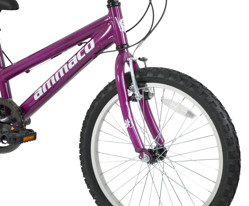 Ammaco Eternity 24 Inch Wheel Kids Bike Purple/White-4