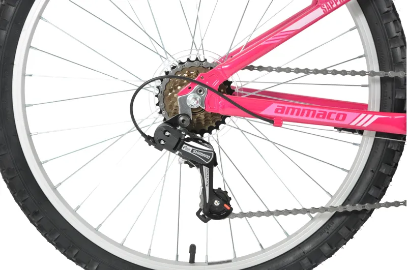 Ammaco Sapphire 24 Inch Wheel Kids Bike Pink-4