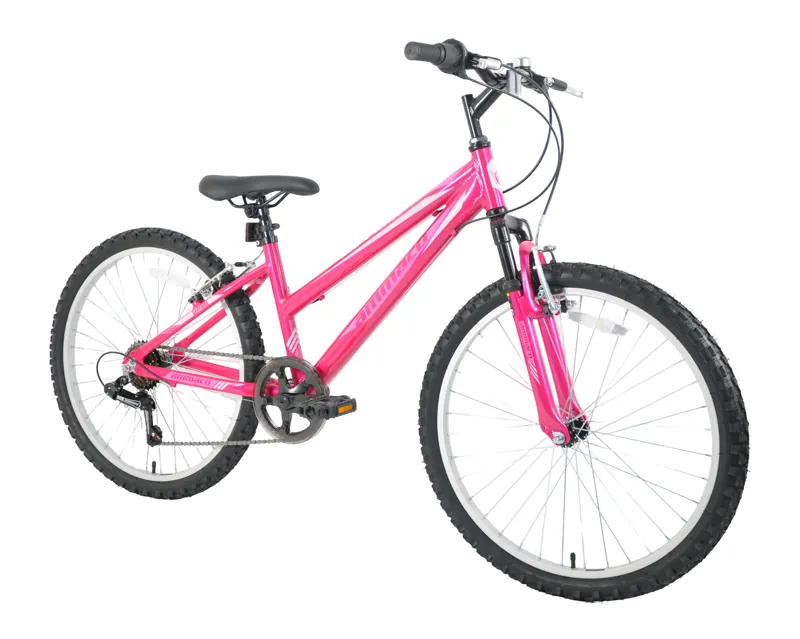 Ammaco Sapphire 24 Inch Wheel Kids Bike Pink-1