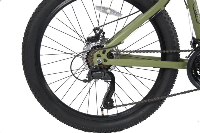 Ammaco Kreed 24 Inch Wheel Mountain Bike Green/Black-2