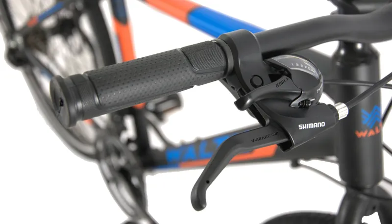 Waltx Trak 3 700c Sports Hybrid Bike Black/Orange/Blue-5