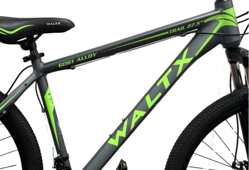 Waltx Trail 04 27.5 Inch Wheel Mountain Bike Grey/Green-1