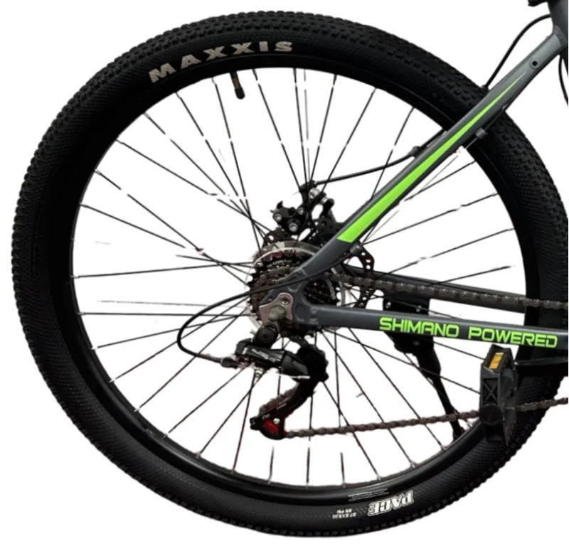 Waltx Trail 04 27.5 Inch Wheel Mountain Bike Grey/Green-3