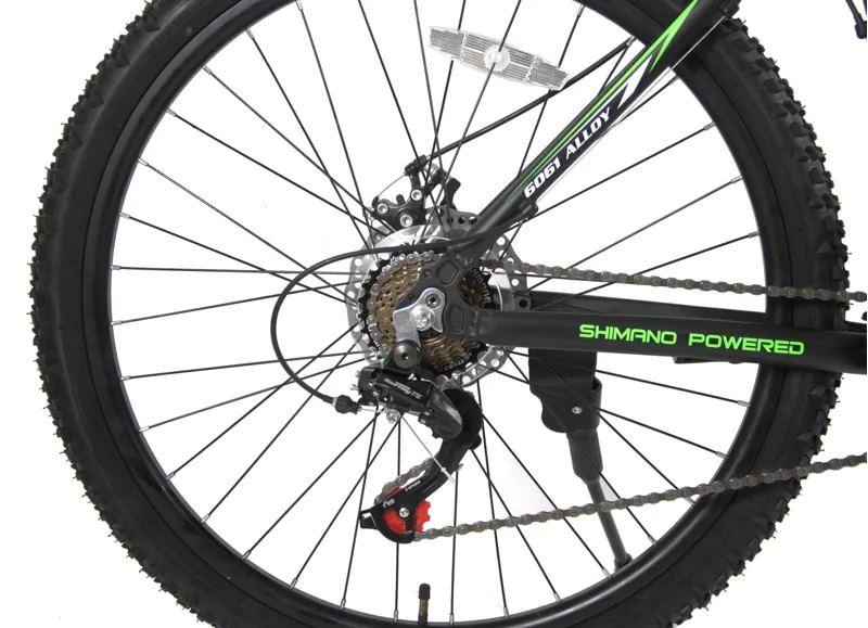 Waltx Trail 26 Inch Wheel 18 Inch Frame MTB Black/Green-4