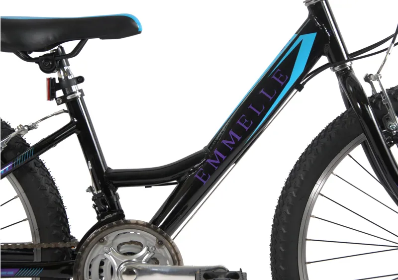 Emmelle Sea Breeze 24 Inch Wheel Kids Bike Black/Blue-2