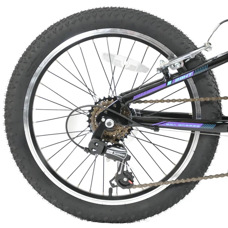 Emmelle Sea Breeze 20 Inch Wheel Kids Bike Black/Blue-5