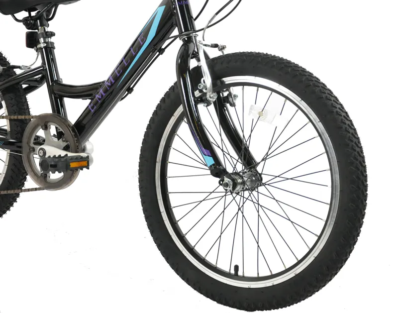 Emmelle Sea Breeze 20 Inch Wheel Kids Bike Black/Blue-3