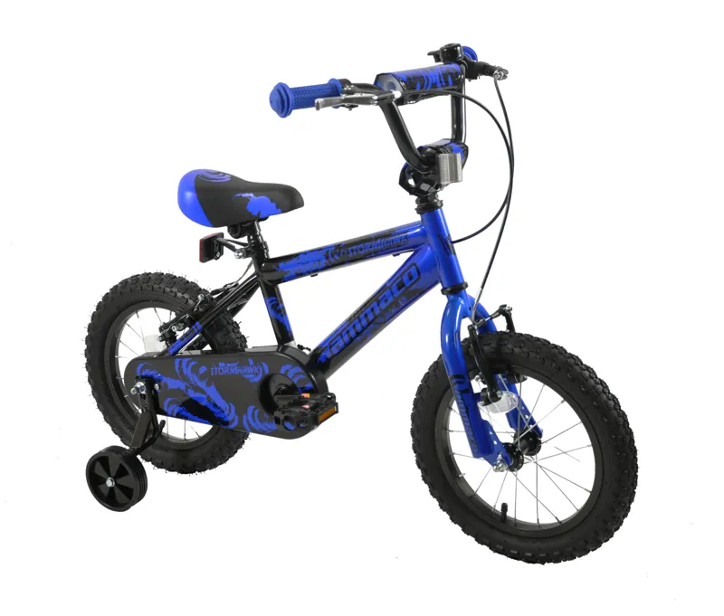 Ammaco Stormhawk 14 Inch Wheel Kids Bike Blue/Black-1
