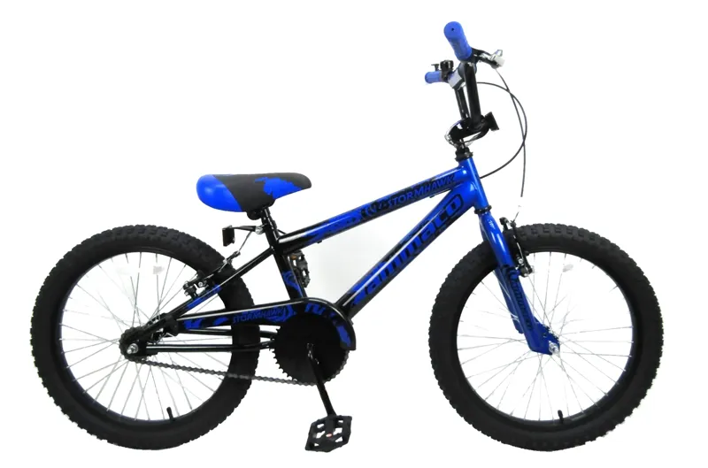 Ammaco Stormhawk 18 Inch Wheel Kids Bike Blue/Black