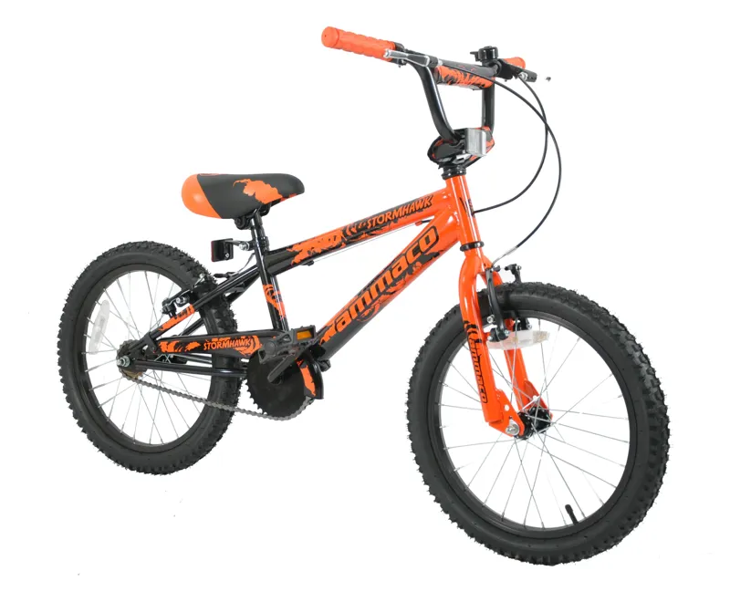 Ammaco Stormhawk 18 Inch Wheel Kids Bike Orange/Black-1
