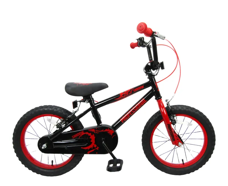 Professional Shadow 16 Inch Wheel Kids Bike Black/Red