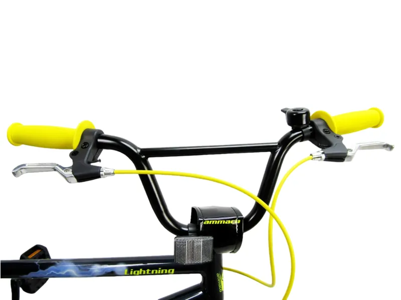 Ammaco Lightning 20 Inch Wheel Kids Bike Black/Yellow-3