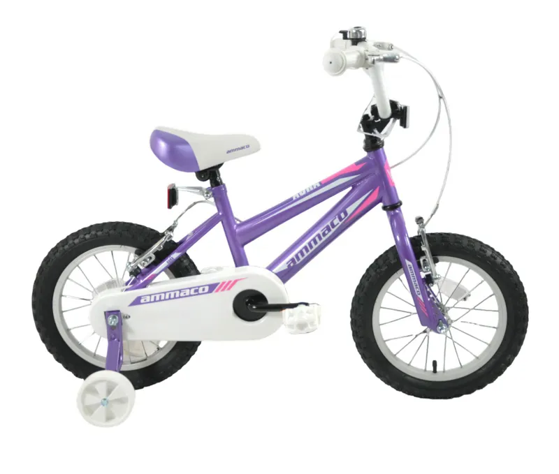 Ammaco Aura 14 Inch Wheel Kids Bike Purple