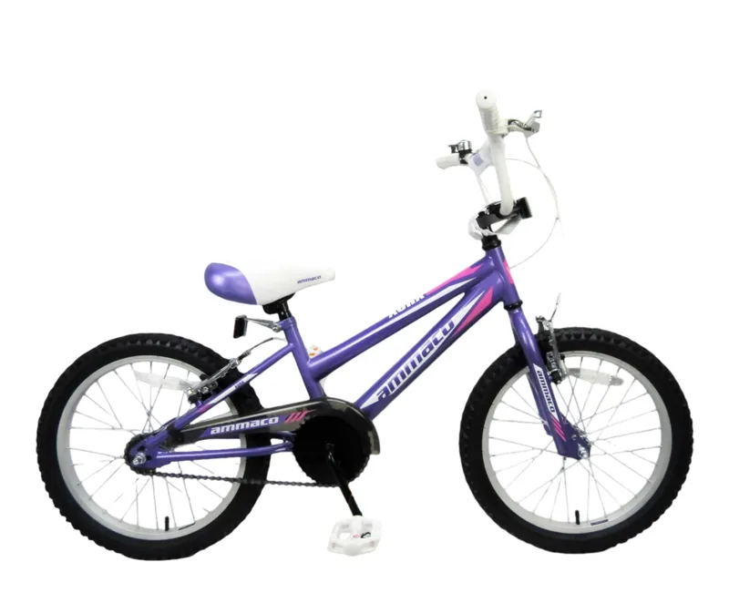 Ammaco Aura 18 Inch Wheel Kids Bike Purple