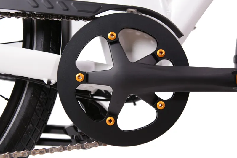 E-Flow City Pro CR-2 Electric Hybrid Bike Step-thru Pearl White 10.4Ah Battery 700c-9