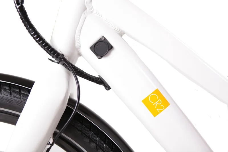 E-Flow City Pro CR-2 Electric Hybrid Bike Step-thru Pearl White 10.4Ah Battery 700c-4