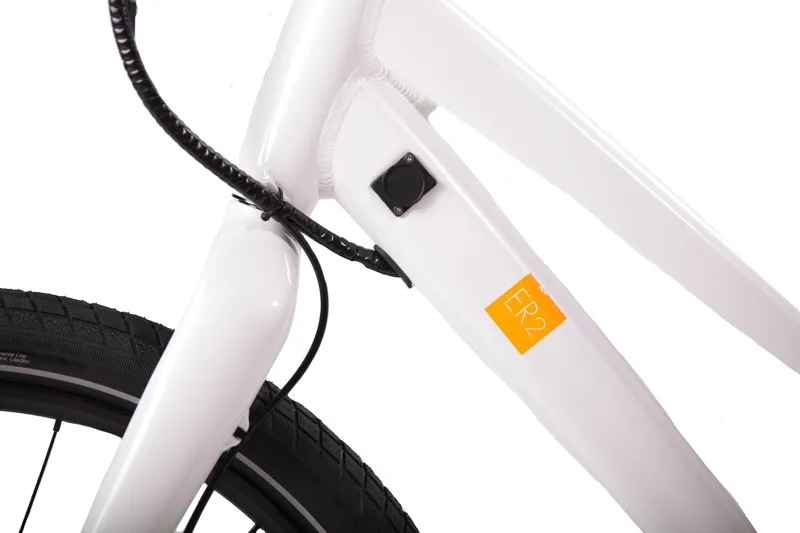 E-Flow Metro ER-2 Electric Hybrid Bike White 8Ah Battery 26 Inch Wheel -1