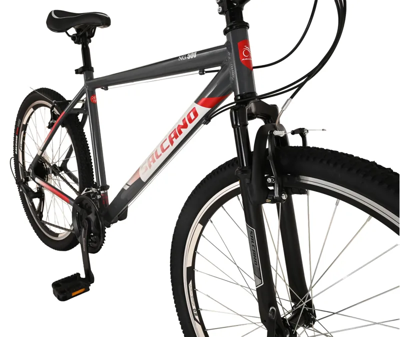 Salcano NG500 26 Inch Wheel Mountain Bike Dark Grey/Red-3