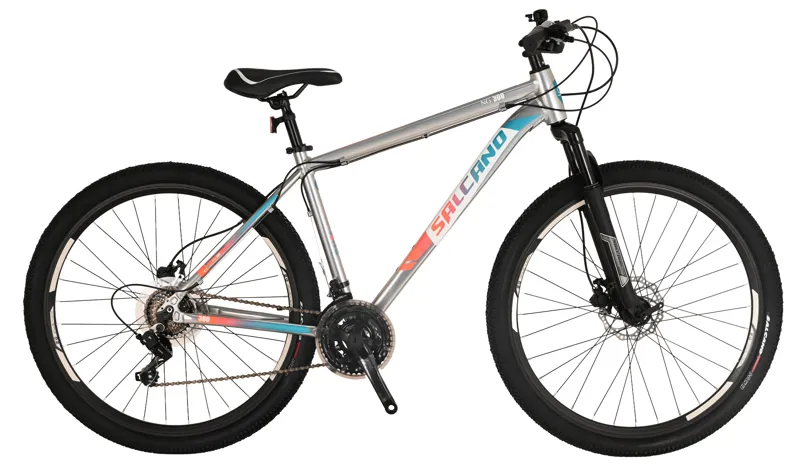 Salcano NG 300 HD 27.5 Mountain Bike Chrome/Blue/Orange