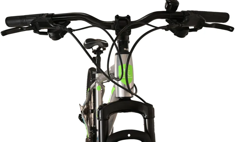 Salcano NG 300 HD 27.5 Mountain Bike Chrome/Green/Blue-2
