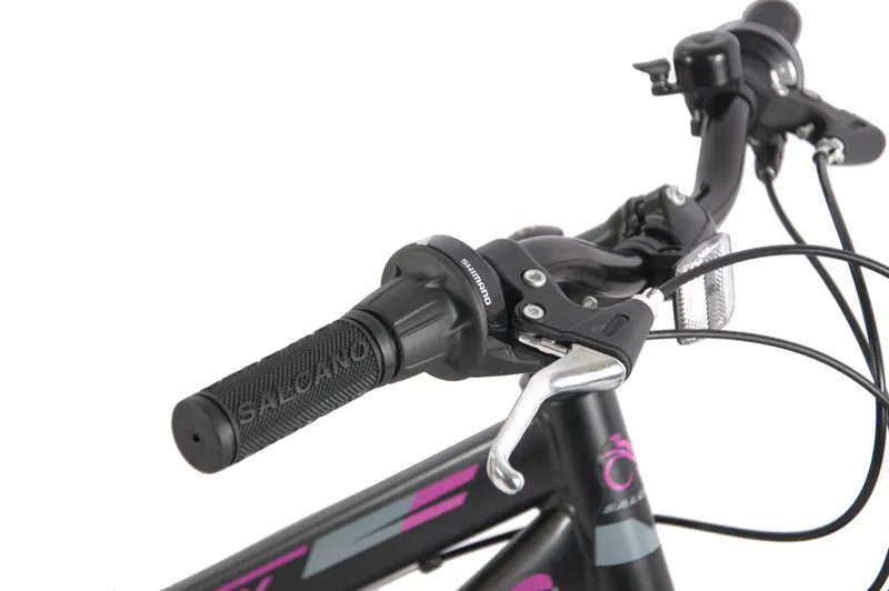 Salcano Lily 24 Inch Wheel Kids Bike Black Purple-3