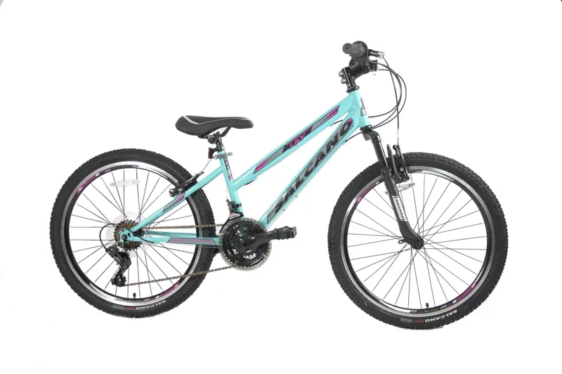 Salcano Lily 24 Inch Wheel Kids Bike Turquoise Purple