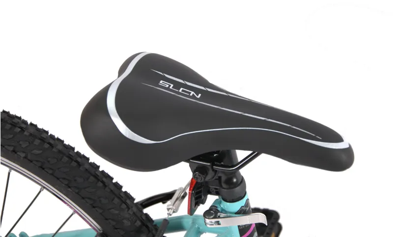 Salcano Lily 24 Inch Wheel Kids Bike Turquoise Purple-3