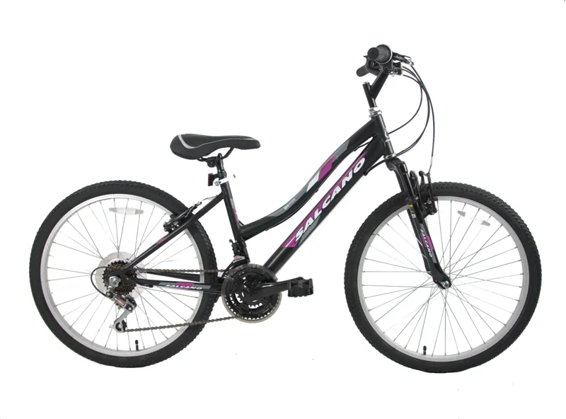 Salcano Mare 24 Inch Wheel Kids Bike Black Purple-1