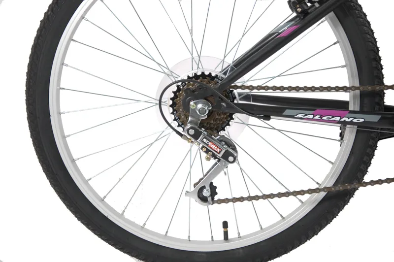 Salcano Mare 24 Inch Wheel Kids Bike Black Purple-2