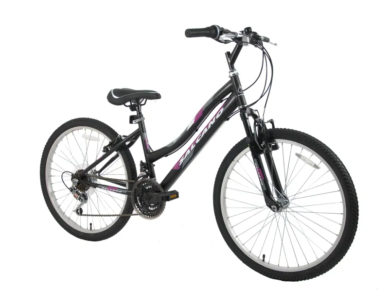 Salcano Mare 24 Inch Wheel Kids Bike Black Purple