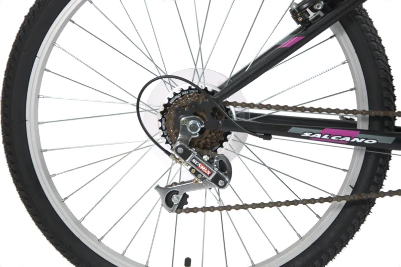 Salcano Excel 24 Inch Wheel Kids Bike Black Purple-2