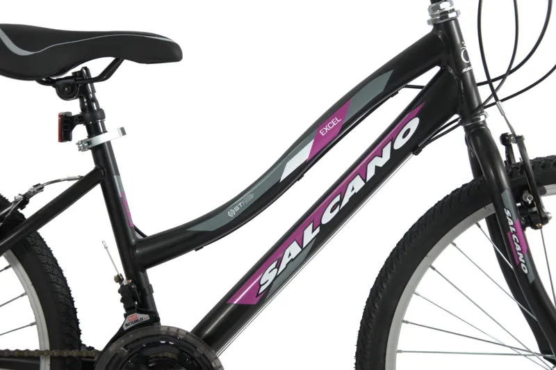 Salcano Excel 24 Inch Wheel Kids Bike Black Purple-3