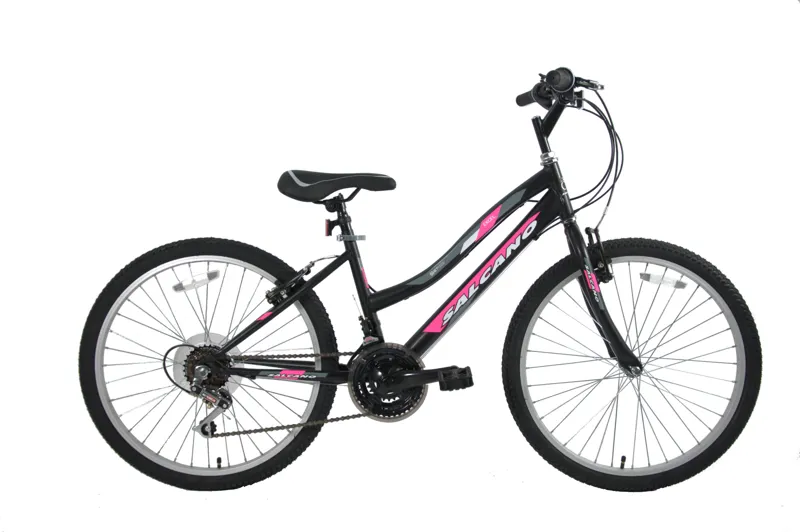 Salcano Excel 24 Inch Wheel Kids Bike Black Pink-1