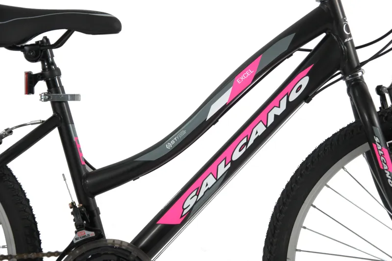 Salcano Excel 24 Inch Wheel Kids Bike Black Pink-2