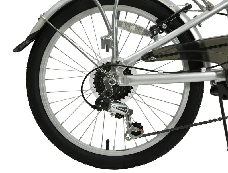 Ammaco Pakka Lite 20 Inch Wheel Folding Bike Silver-6