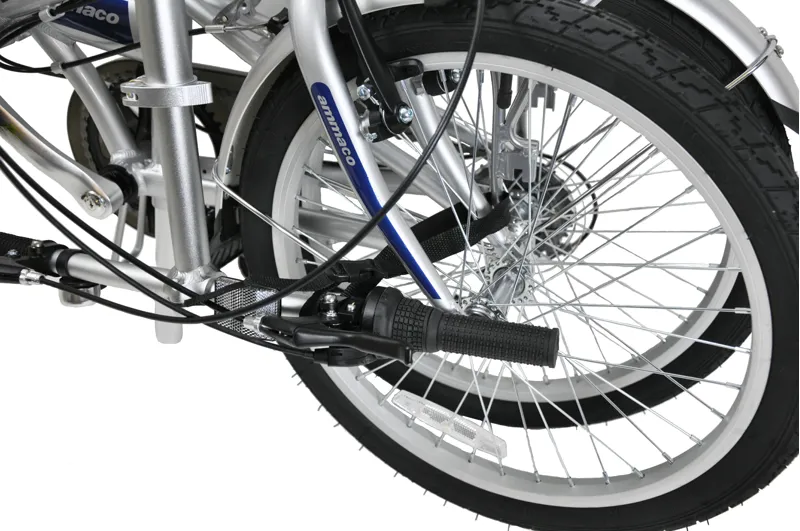 Ammaco Pakka Lite 20 Inch Wheel Folding Bike Silver-3