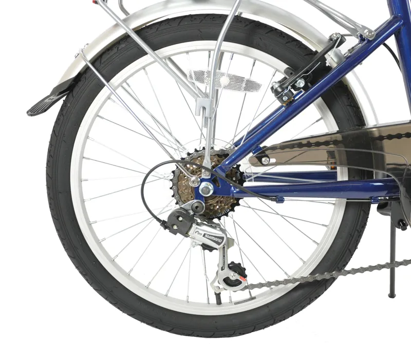 Ammaco Pakka Compact 20 Inch Wheel Folding Bike Blue-6
