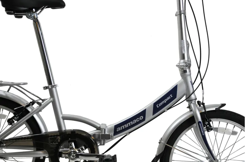Ammaco Pakka Compact 20 Inch Wheel Folding Bike Silver-5
