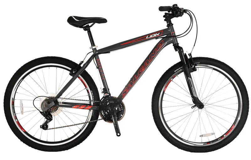 Salcano Lion V 26 Inch Wheel Mountain Bike Dark Grey/Red