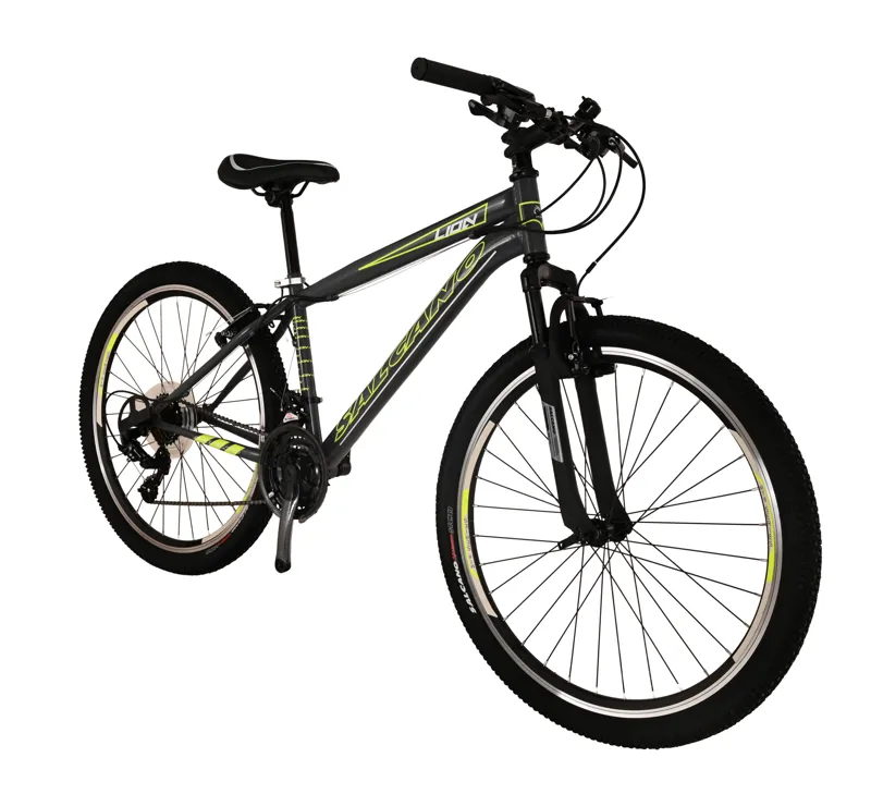 Salcano Lion V 26 Inch Wheel Mountain Bike Dark Grey/Yellow-1