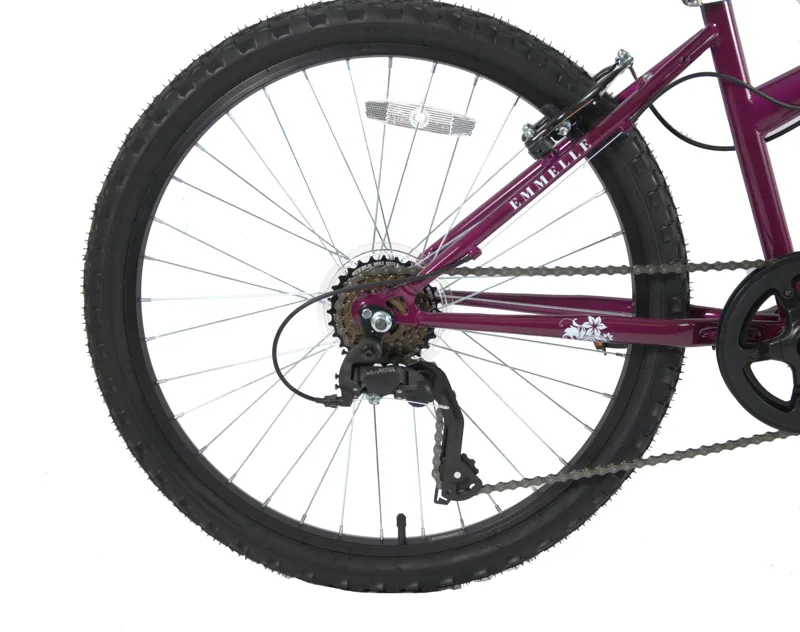 Emmelle Fleur 24 Inch Wheel Kids Bike Purple-5