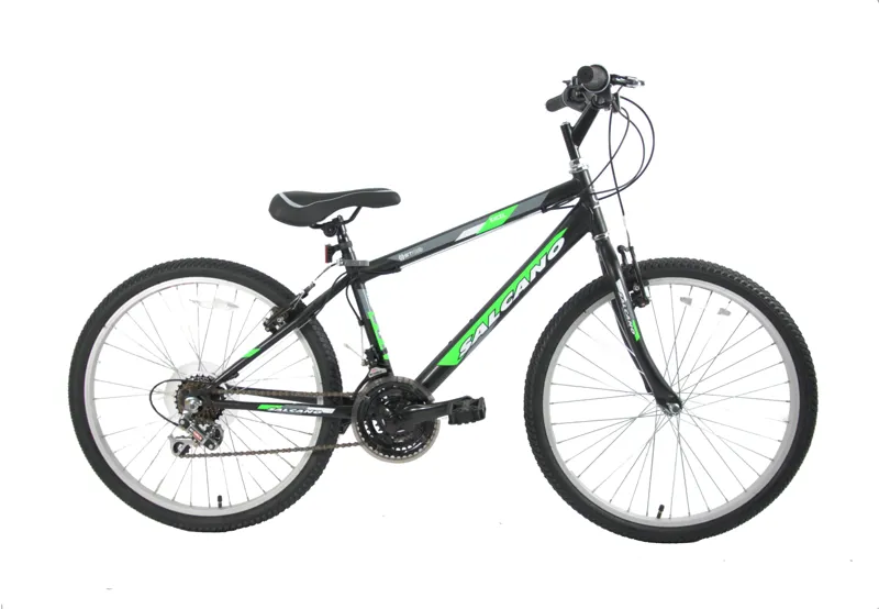 Salcano Excel 24 Inch Wheel Kids Bike Black Green-1