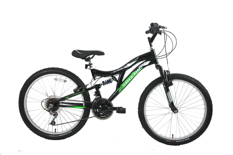 Salcano Hector 24 Inch Wheel Kids Bike Black Green-1